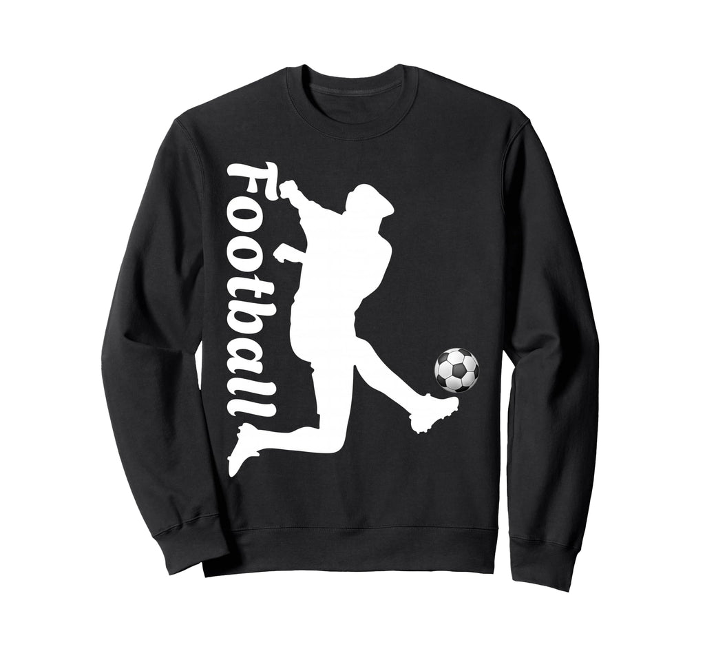 Football Soccer Player Kick Action Sweatshirt - Trendy Graphic Men Women - T-Shirt, Sweatshirt, Hoodie