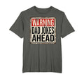 Mens Warning Dad Jokes Ahead Sign T-Shirt - Graphic Print for Adults - T-Shirt, Sweatshirt, Hoodie