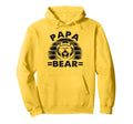 Papa Bear Sunglass Funny Fathers Hoodie - Casual Everyday Wear for Adults - T-Shirt, Sweatshirt, Hoodie