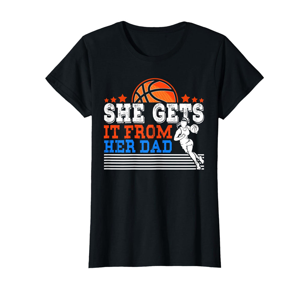 Womens Basketball Dad Coach T-Shirt - Fun Novelty Design for Adults - T-Shirt, Sweatshirt, Hoodie