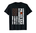 Proud Dad American Flag Funny Football T-Shirt - Graphic Print Men Women - T-Shirt, Sweatshirt, Hoodie