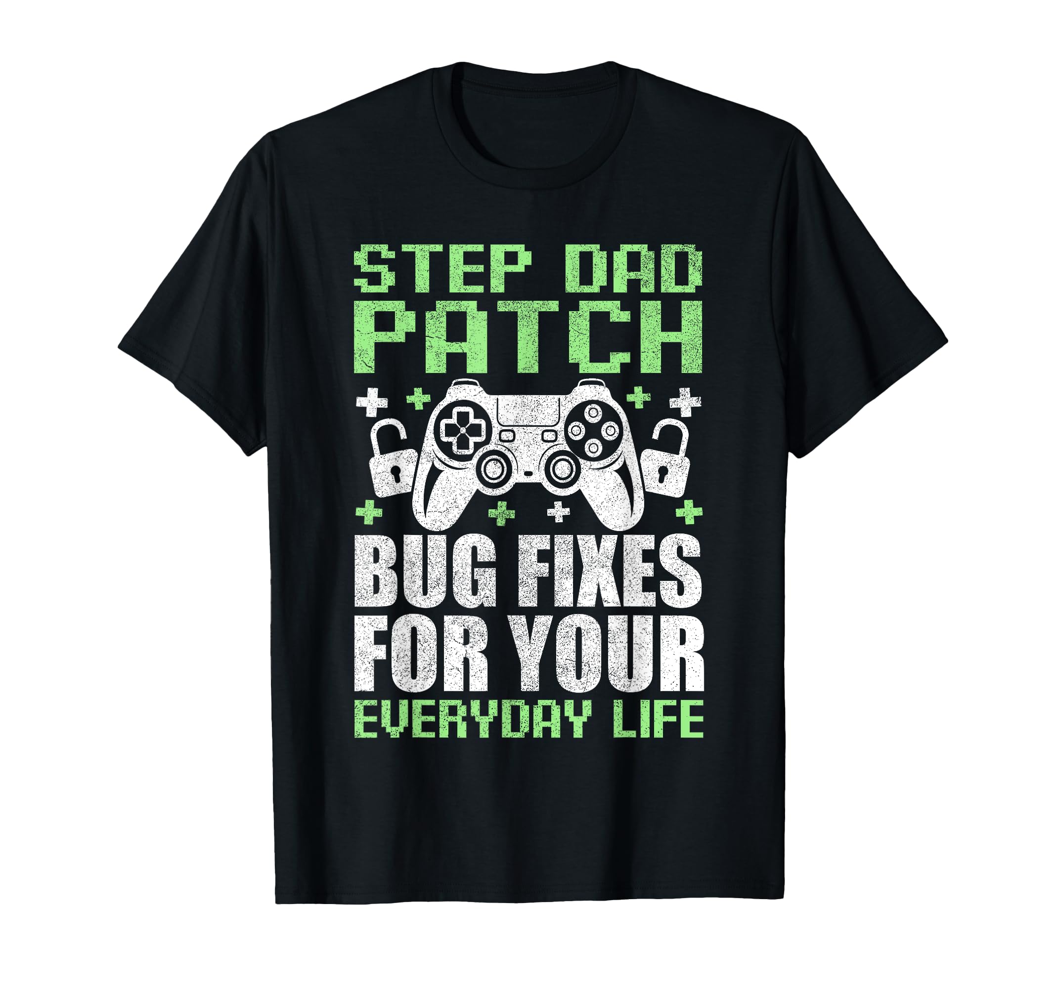 Gamer Stepdad Fathers Day Step Dad T-Shirt - Minimalist Print for Adults - T-Shirt, Sweatshirt, Hoodie