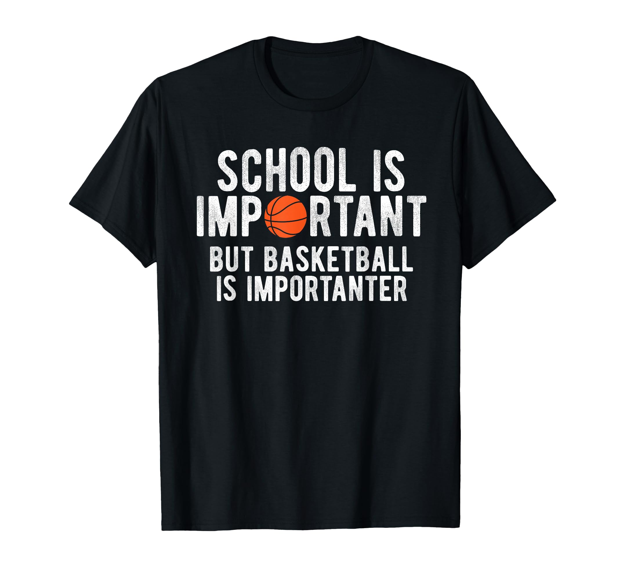 Funny Basketball School Is Important T-Shirt - Custom Art Print Men Women - T-Shirt, Sweatshirt, Hoodie