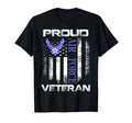 Proud Air Force Veteran American Flag T-Shirt - Trendy Graphic for Adults - T-Shirt, Sweatshirt, Hoodie