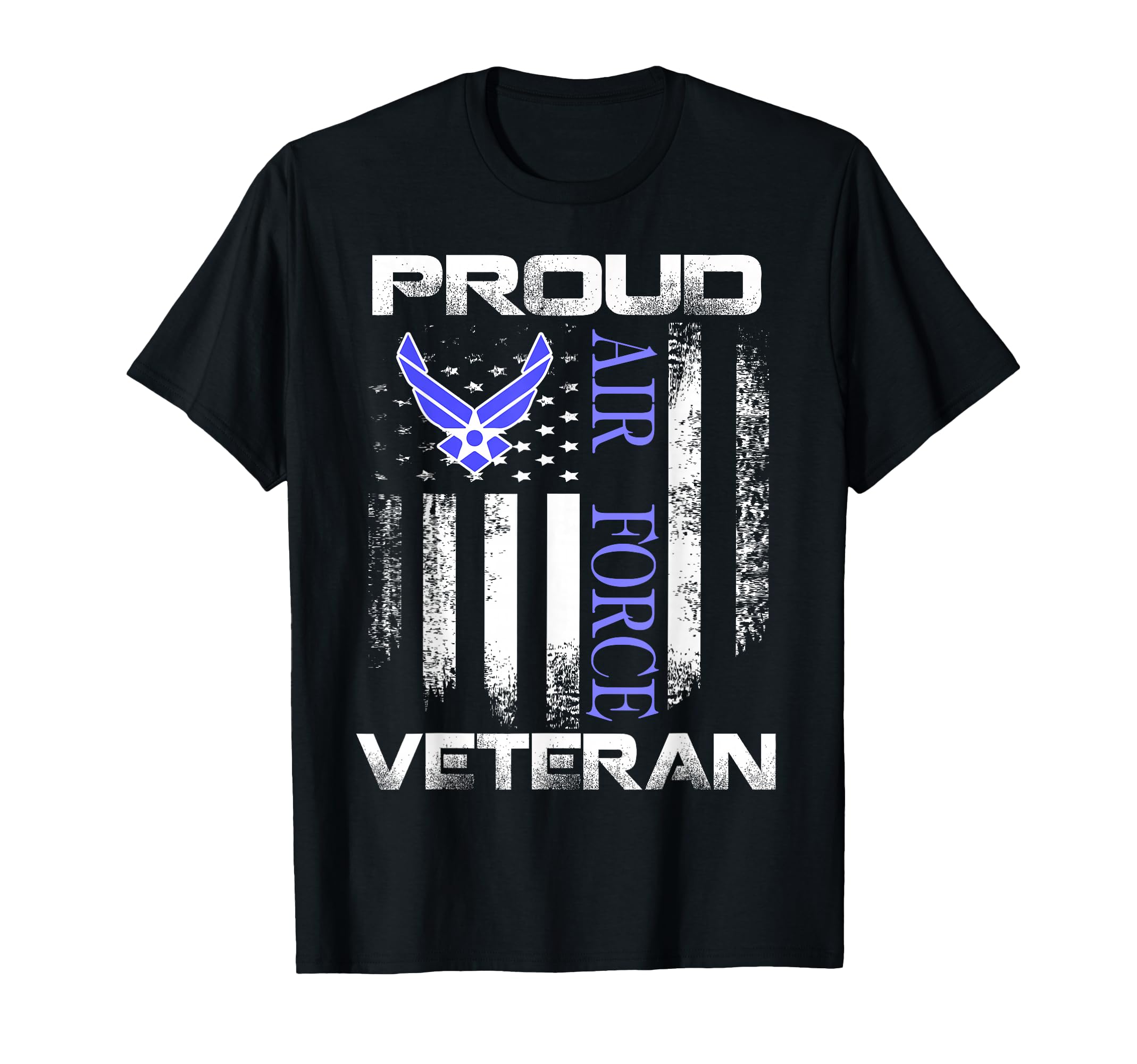 Proud Air Force Veteran American Flag T-Shirt - Trendy Graphic for Adults - T-Shirt, Sweatshirt, Hoodie