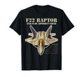 F 22 Raptor Fighter Jet Military T-Shirt - Minimalist Print for Adults - T-Shirt, Sweatshirt, Hoodie