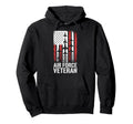 Air Force Veteran Us American Flag Dad Hoodie - Minimalist Print Men Women - T-Shirt, Sweatshirt, Hoodie