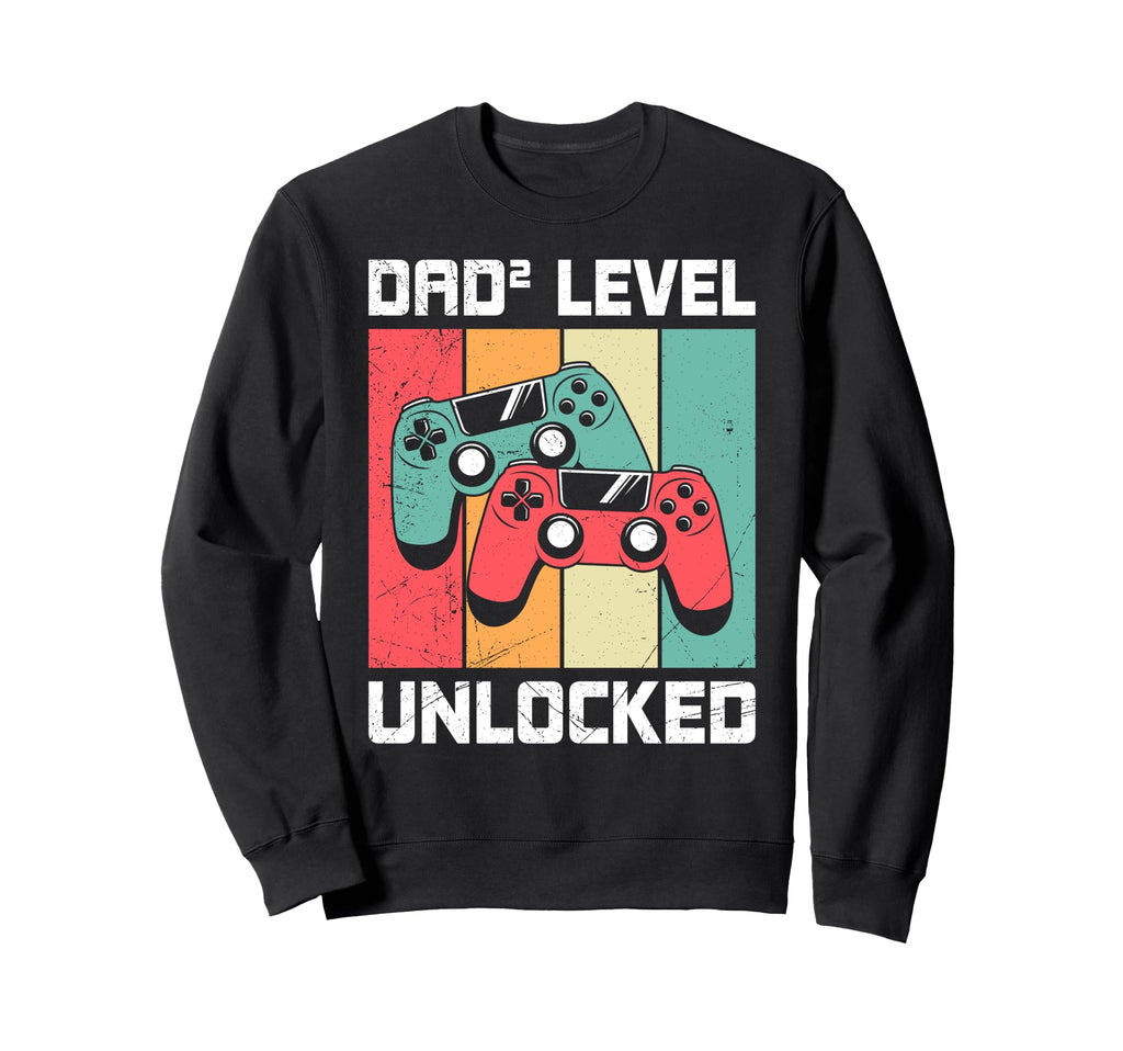 Dad Unlocked Soon To Be Twin Sweatshirt - Fun Novelty Design for Adults - T-Shirt, Sweatshirt, Hoodie