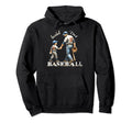 Baseball Dad Fathers Day Hoodie - Streetwear Style Unisex - T-Shirt, Sweatshirt, Hoodie