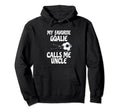 My Favorite Goalie Calls Me Uncle Proud Hoodie - Graphic Print Men Women - T-Shirt, Sweatshirt, Hoodie