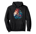 Floral Lion Lion Moms Dads Hoodie - Graphic Print Men Women - T-Shirt, Sweatshirt, Hoodie