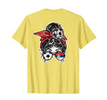 Messy Bun Hair Serbian Soccer Serbia T-Shirt - Trendy Graphic Men Women - T-Shirt, Sweatshirt, Hoodie
