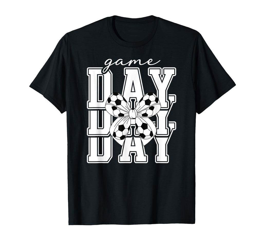 Game Day Soccer Coquette Soccer Game T-Shirt - Minimalist Print Men Women - T-Shirt, Sweatshirt, Hoodie