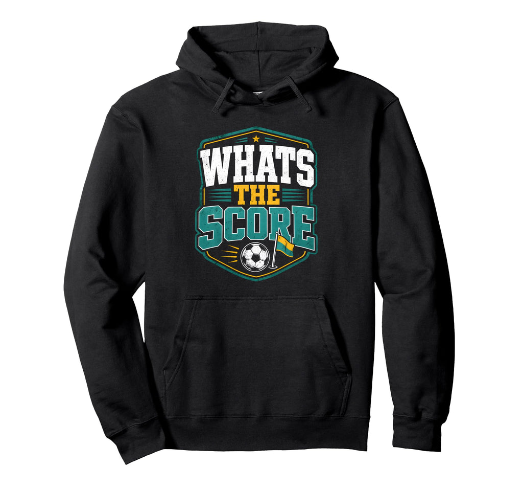 Whats Score Sideline Social Club Soccer Hoodie - Trendy Graphic Men Women - T-Shirt, Sweatshirt, Hoodie