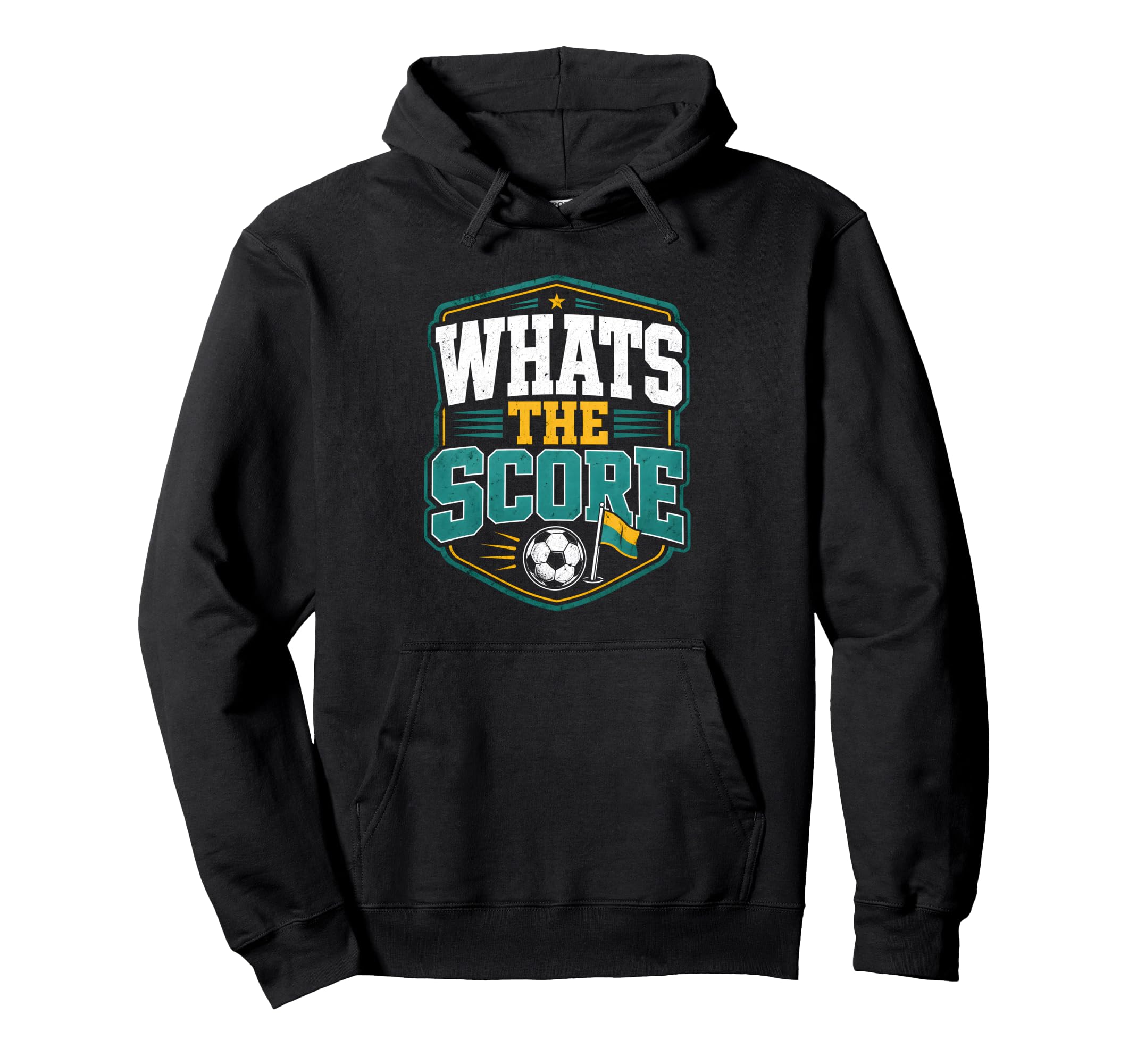 Whats Score Sideline Social Club Soccer Hoodie - Trendy Graphic Men Women - T-Shirt, Sweatshirt, Hoodie
