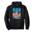 Dad Outnumbered But Proud Father Hoodie - Custom Art Print Unisex - T-Shirt, Sweatshirt, Hoodie