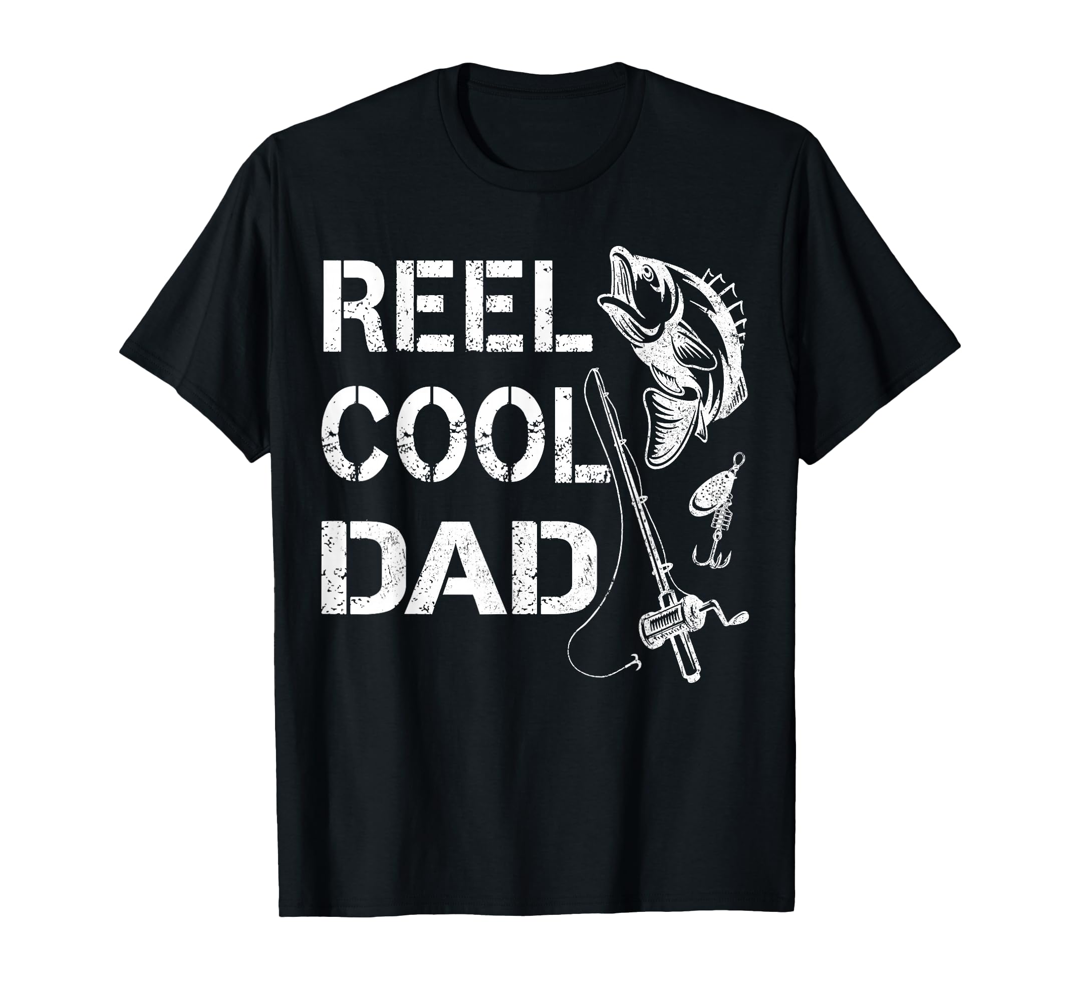 Reel Dad Fishing Daddy T-Shirt - Aesthetic Graphic for Adults - T-Shirt, Sweatshirt, Hoodie