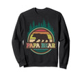Fathers Day Papa Bear Colorful Sweatshirt - Minimalist Print Unisex - T-Shirt, Sweatshirt, Hoodie