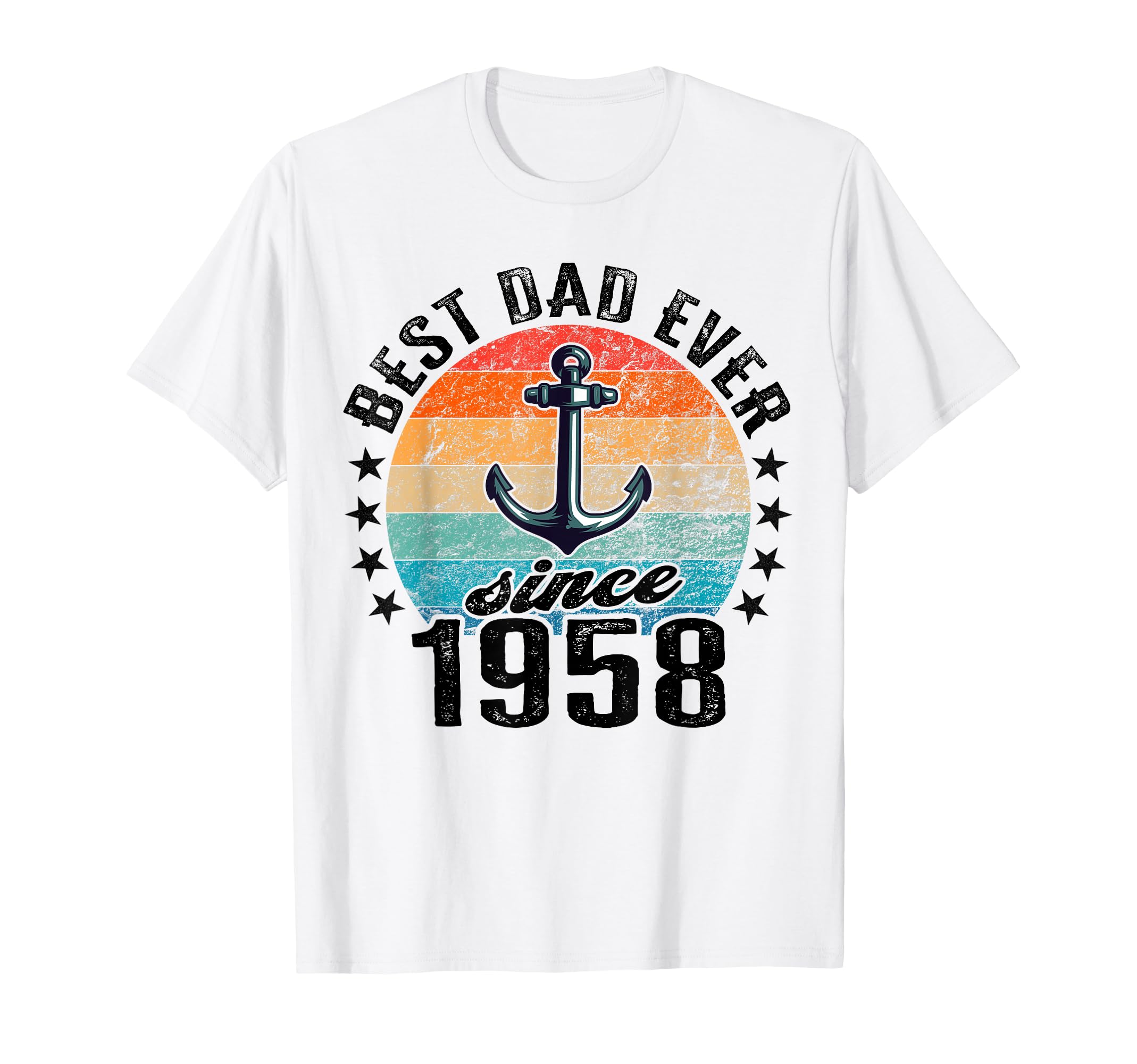 Best Dad World No Joke Dad Since 1958 T-Shirt - Aesthetic Graphic Men Women - T-Shirt, Sweatshirt, Hoodie