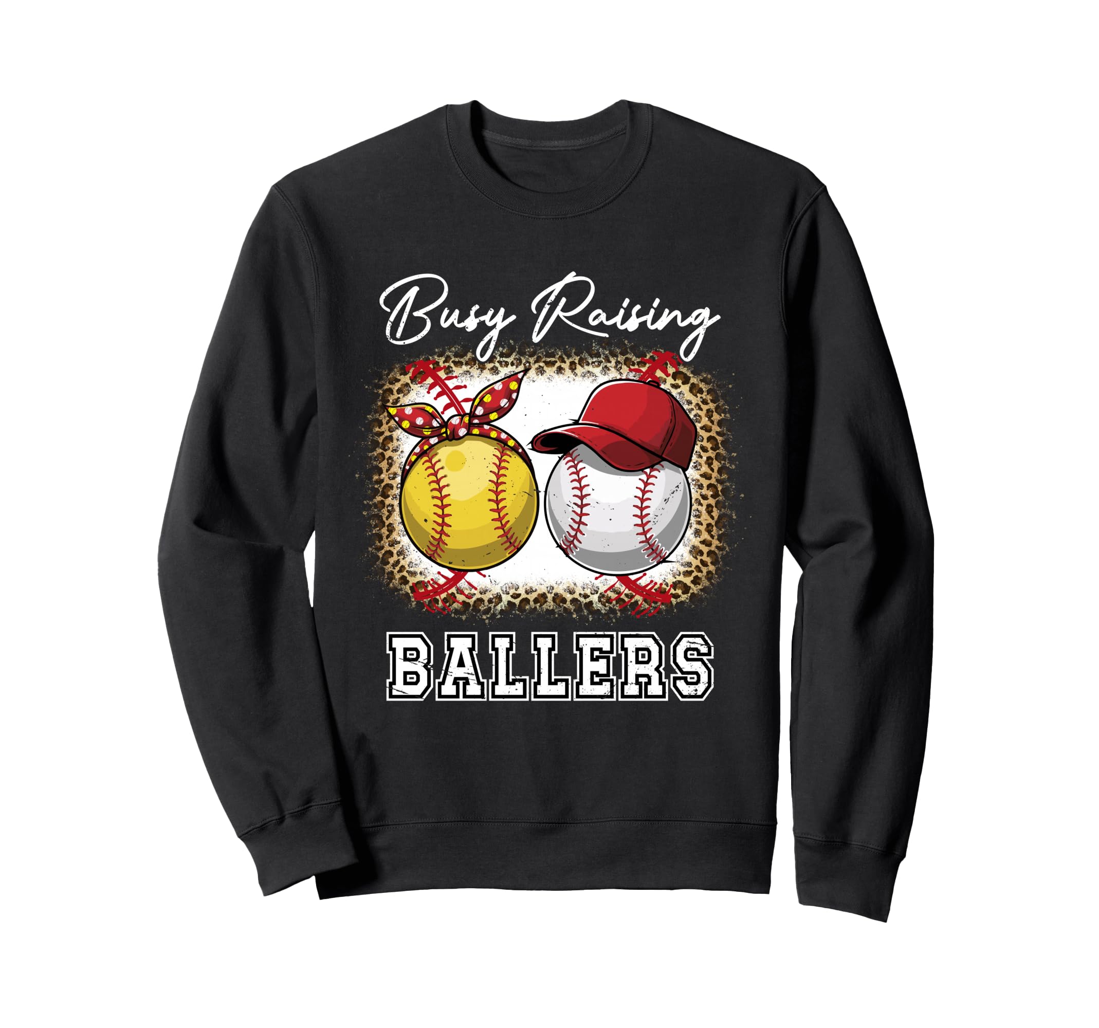 Busy Raising Ballers Baseball Sweatshirt - Minimalist Print Men Women - T-Shirt, Sweatshirt, Hoodie