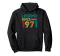 Legend Since 1971 55Th Birthday 55 Years Old Hoodie - Graphic Print Unisex - T-Shirt, Sweatshirt, Hoodie
