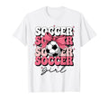 Groovy Soccer Coquette Bow Soccer T-Shirt - Novelty Apparel Unisex - T-Shirt, Sweatshirt, Hoodie