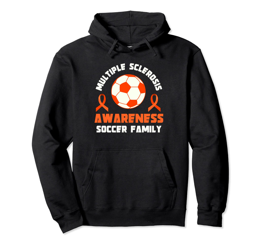 Multiple Sclerosis Awareness Soccer Hoodie - Graphic Print Men Women - T-Shirt, Sweatshirt, Hoodie