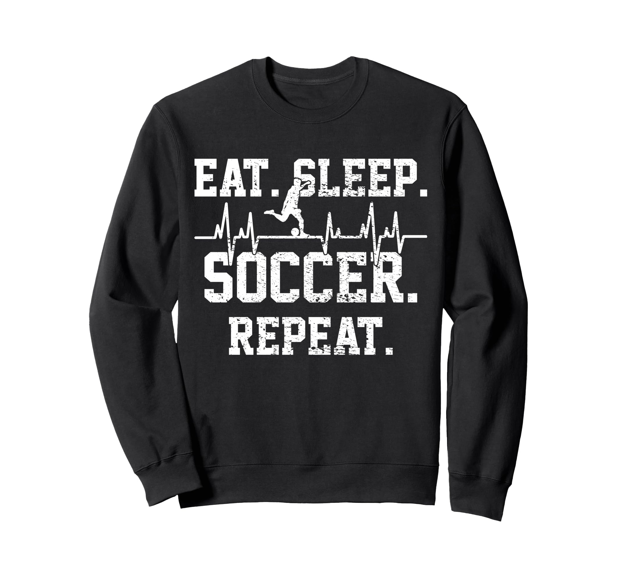Soccer Football Player Heartbeat Gift Sweatshirt - Custom Art Print Unisex - T-Shirt, Sweatshirt, Hoodie