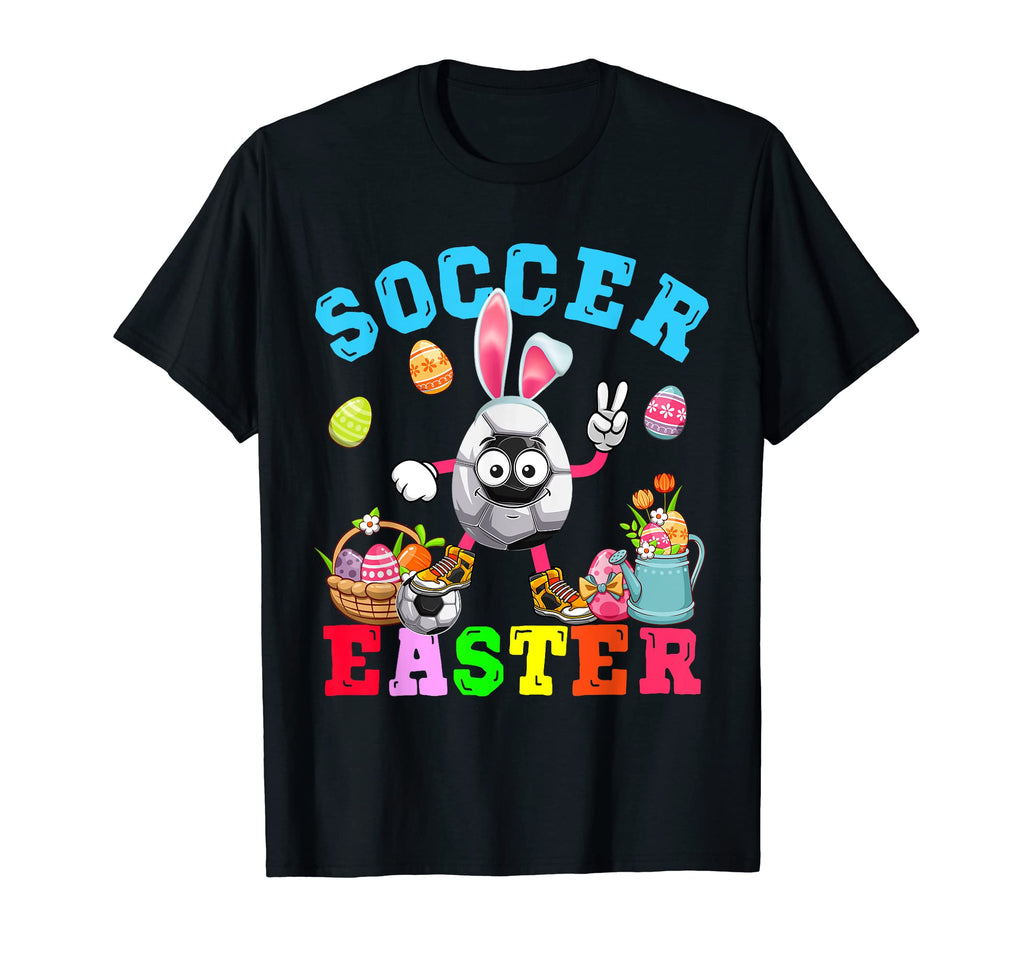 Easter Bunny Eggs Playing Soccer T-Shirt - Streetwear Style for Adults - T-Shirt, Sweatshirt, Hoodie