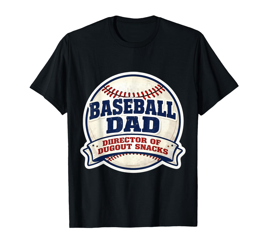 Baseball Dad Director Dugout Snacks T-Shirt - Custom Art Print Unisex - T-Shirt, Sweatshirt, Hoodie
