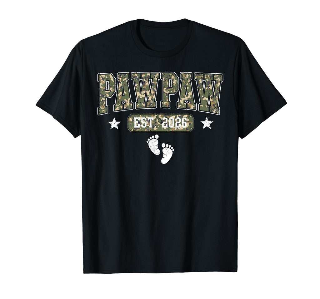 Pawpaw Est 2026 Camouflage Fathers T-Shirt - Fun Novelty Design Men Women - T-Shirt, Sweatshirt, Hoodie