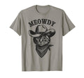Meowdy Cat Funny Cowboy Western Cat T-Shirt - Graphic Print for Adults - T-Shirt, Sweatshirt, Hoodie