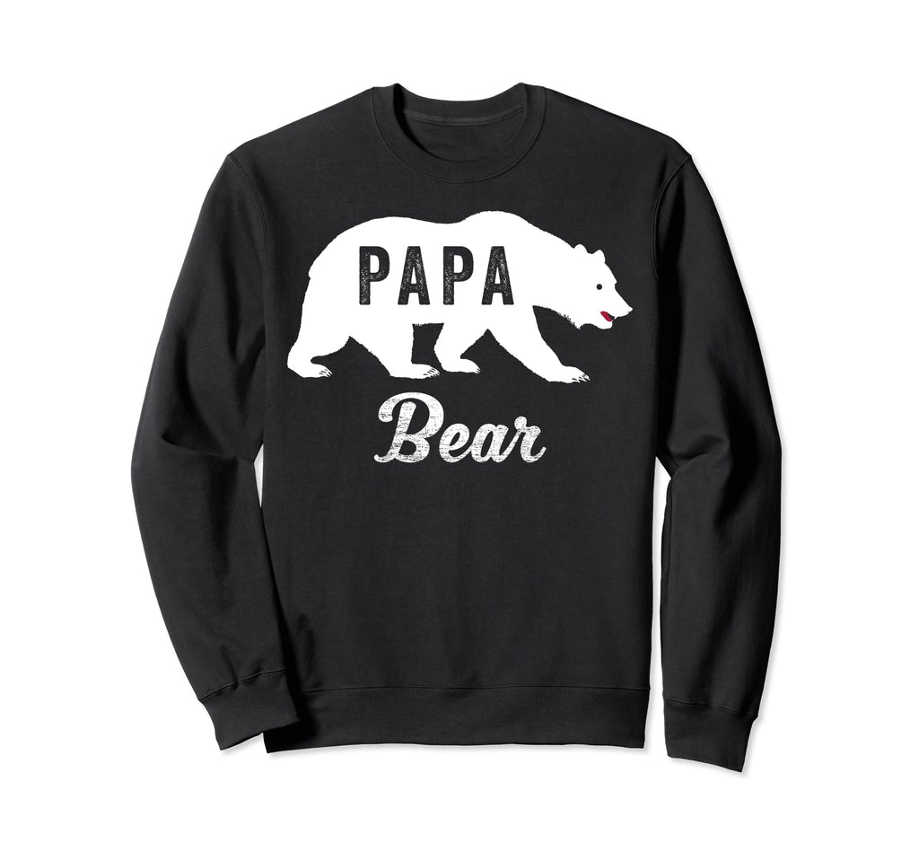 Fathers Day Dad Grandpa Papa Bear Sweatshirt - Minimalist Print Men Women - T-Shirt, Sweatshirt, Hoodie