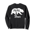 Fathers Day Dad Grandpa Papa Bear Sweatshirt - Minimalist Print Men Women - T-Shirt, Sweatshirt, Hoodie