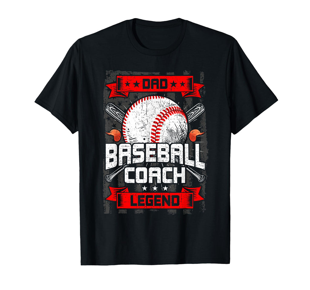 Dad Baseball Coach Legend Baseball Lover T-Shirt - Minimalist Print Unisex - T-Shirt, Sweatshirt, Hoodie