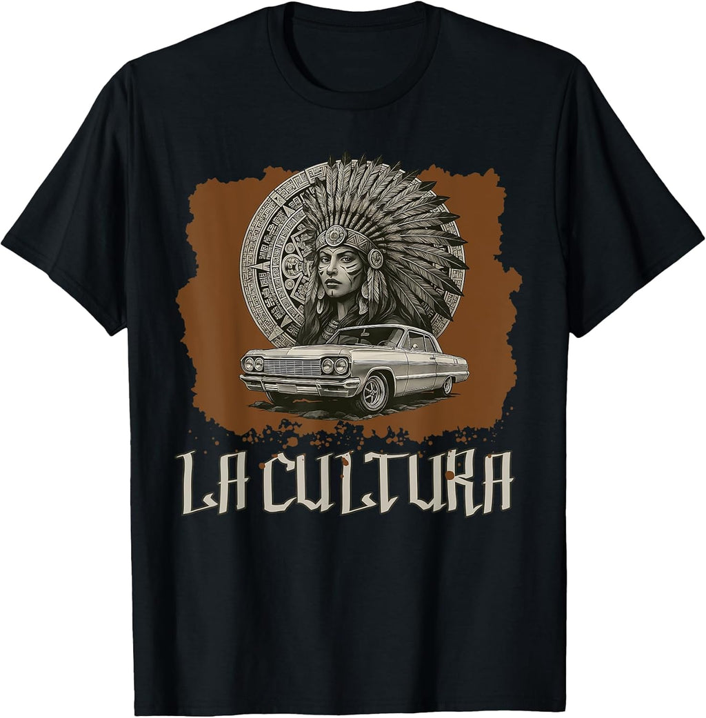 Cool Urban Chicano Latino Mexican Latina Pride Aztec - Adult & Kids T-Shirts, Sweatshirts & Hoodies apparel design preview 1