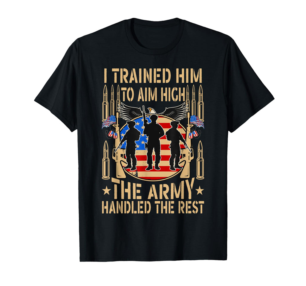 Proud Military Dad American Usa Flag T-Shirt - Graphic Print Unisex - T-Shirt, Sweatshirt, Hoodie