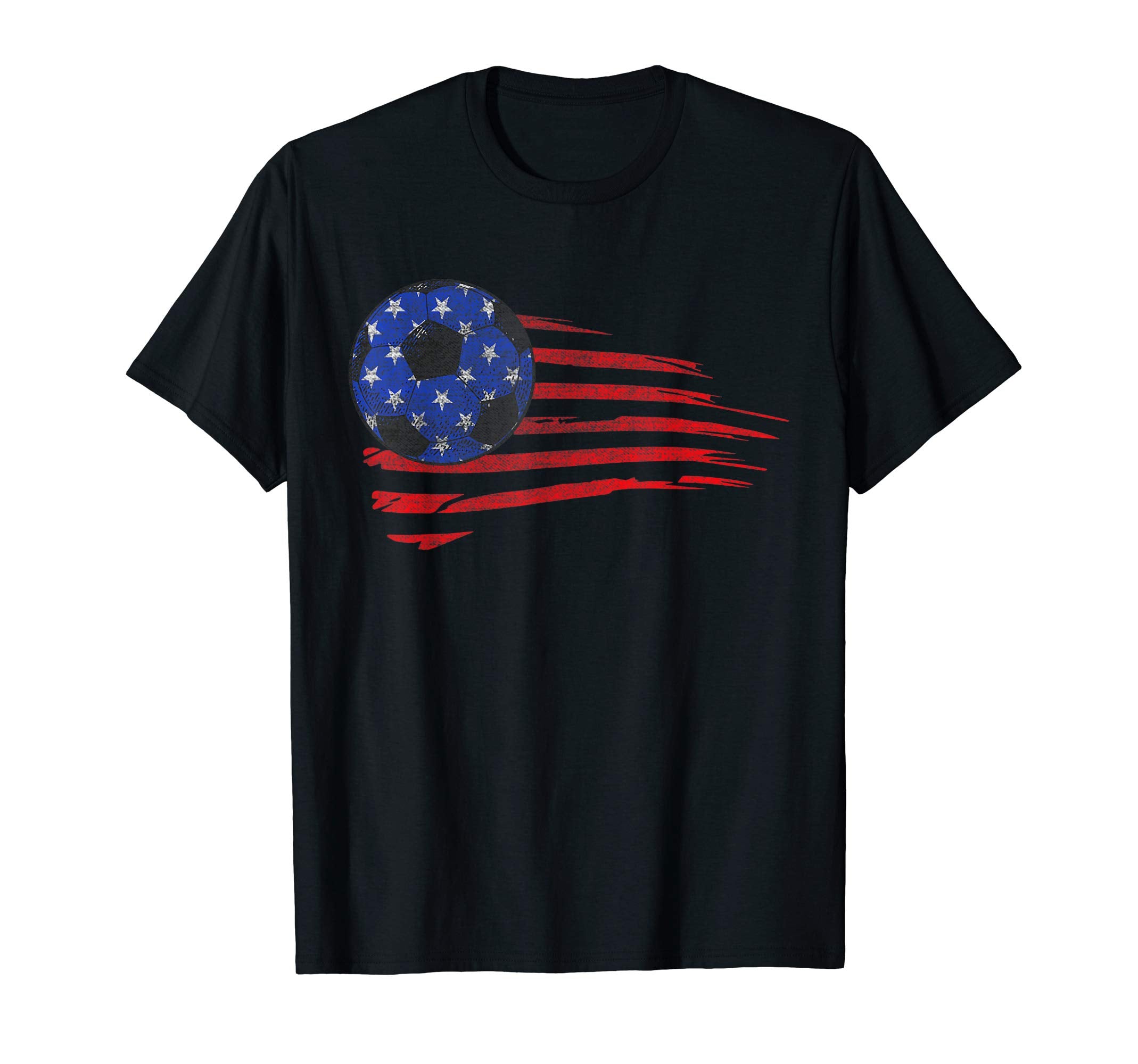 Soccer American Flag 4Th Julykids T-Shirt - Casual Everyday Wear Men Women - T-Shirt, Sweatshirt, Hoodie