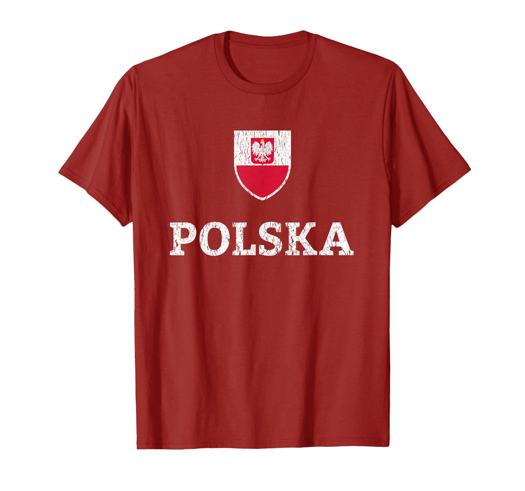Poland Soccer Jersey Polish Polska T-Shirt - Novelty Apparel for Adults - T-Shirt, Sweatshirt, Hoodie