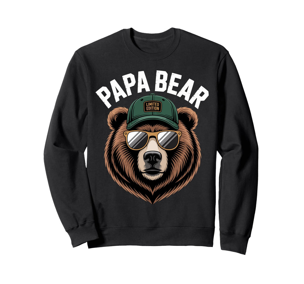 Strong Fathers Day Papa Bear Sweatshirt - Fun Novelty Design for Adults - T-Shirt, Sweatshirt, Hoodie
