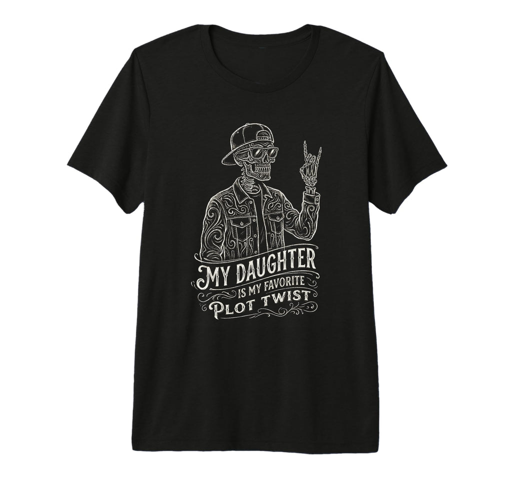 Skeleton Dad Daughter Matching Funny Dad T-Shirt - Minimalist Print Unisex - T-Shirt, Sweatshirt, Hoodie