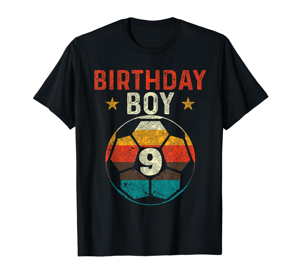 9Th Birthday Soccer Lover 9 Years Old T-Shirt - Aesthetic Graphic Unisex - T-Shirt, Sweatshirt, Hoodie