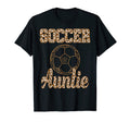 Auntie Soccer Aunt Leopard Cheetah T-Shirt - Unique Graphic for Adults - T-Shirt, Sweatshirt, Hoodie