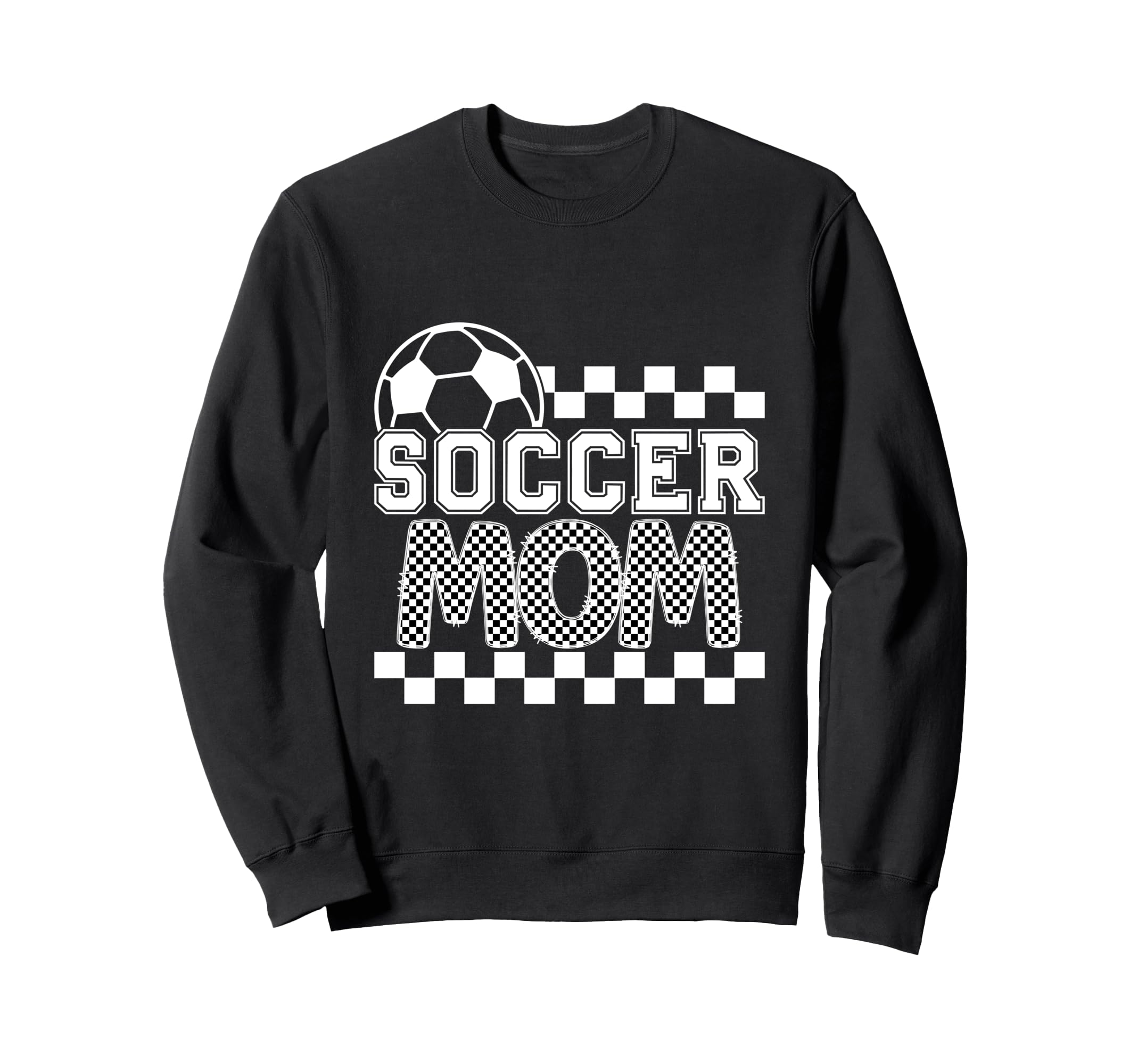 Soccer Mom Checker Checkered Sweatshirt - Custom Art Print Men Women - T-Shirt, Sweatshirt, Hoodie