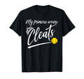 Funny My Princess Wears Cleats Gift T-Shirt - Minimalist Print Unisex - T-Shirt, Sweatshirt, Hoodie