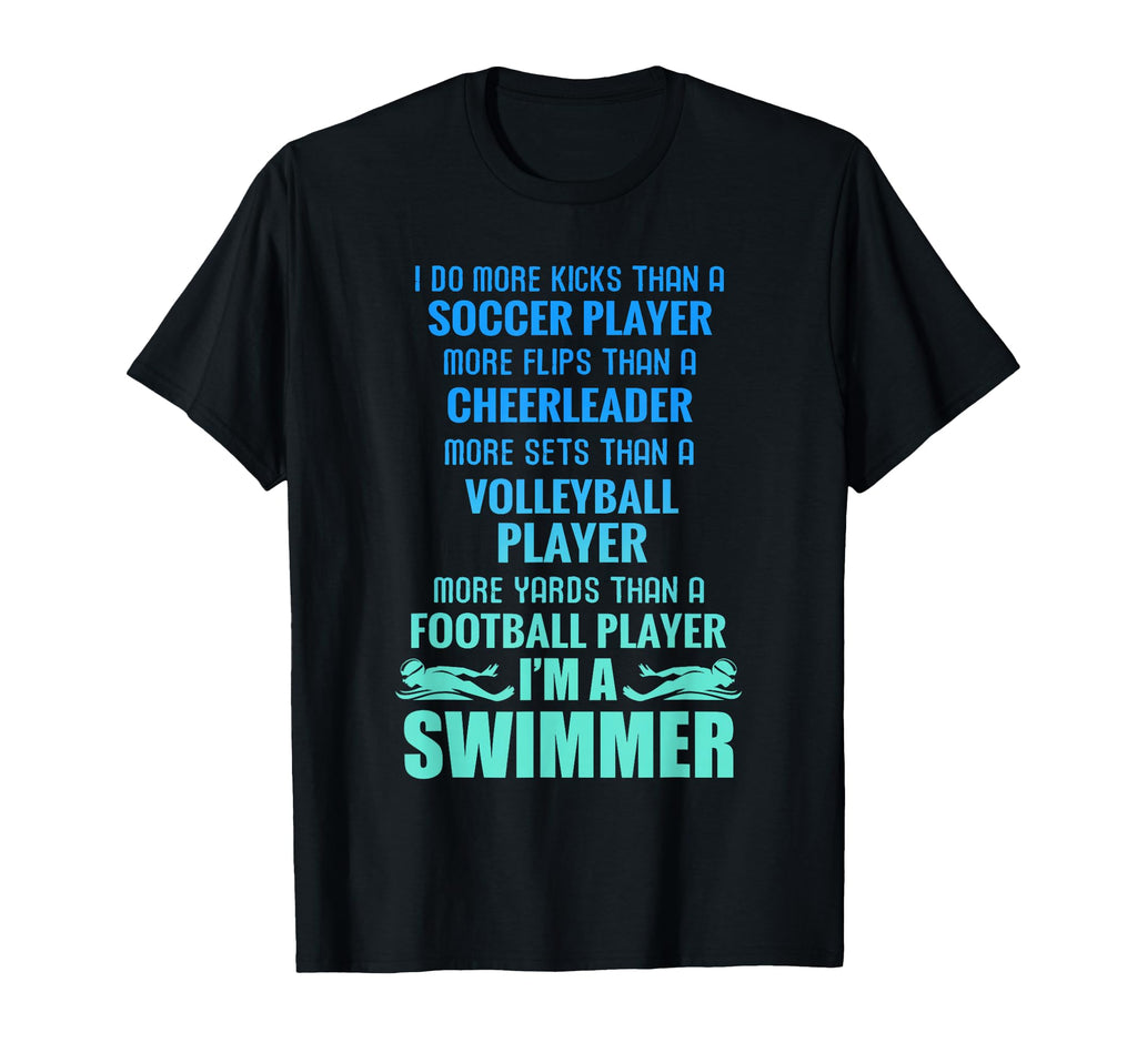 Funny Swimming Im Swimmer I Do More T-Shirt - Minimalist Print Men Women - T-Shirt, Sweatshirt, Hoodie