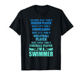 Funny Swimming Im Swimmer I Do More T-Shirt - Minimalist Print Men Women - T-Shirt, Sweatshirt, Hoodie