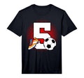 5 Soccer Birthday Player Bday Party T-Shirt - Streetwear Style Unisex - T-Shirt, Sweatshirt, Hoodie