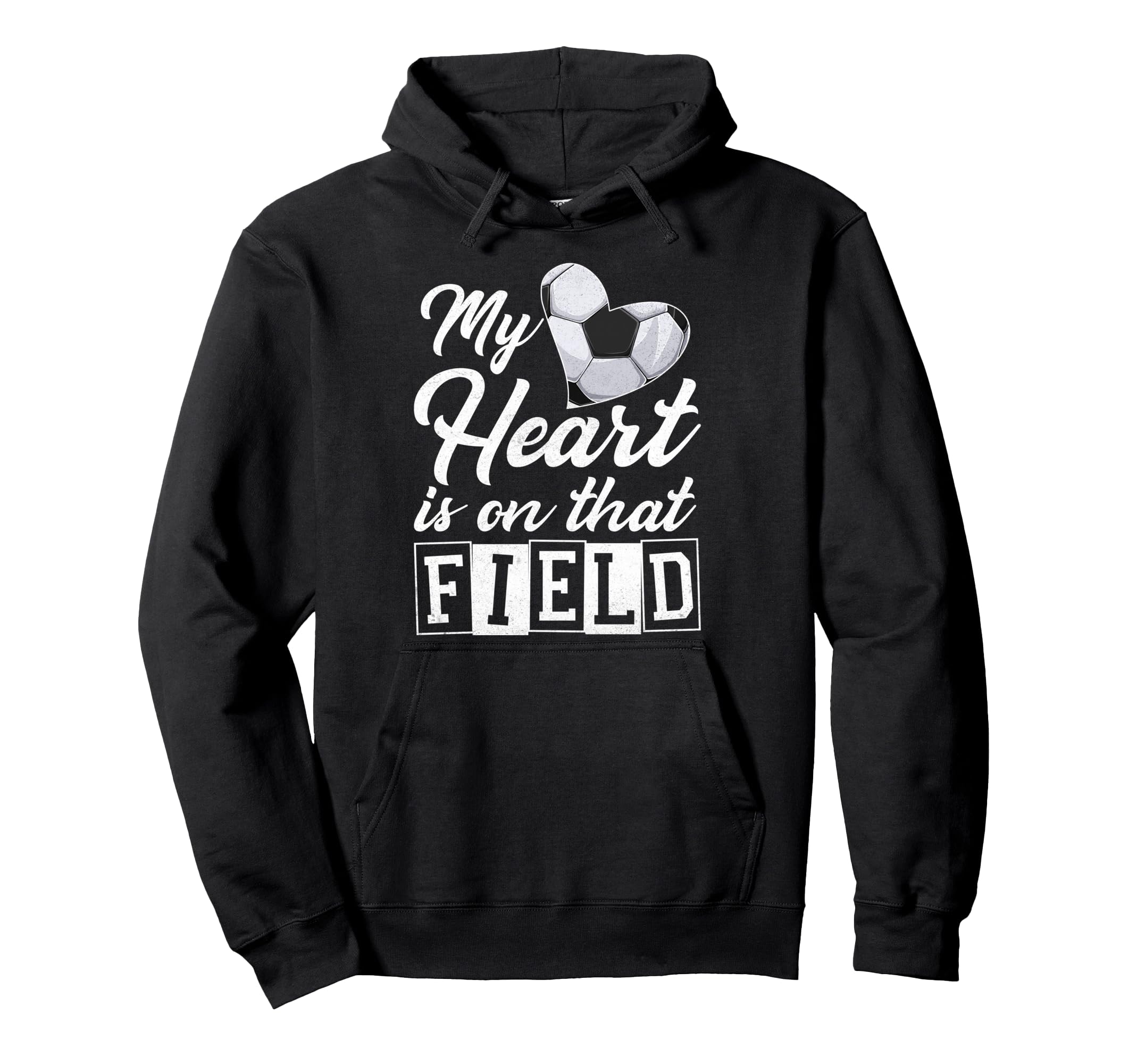 My Heart Is That Field Soccer Player Mom Hoodie - Custom Art Print Unisex - T-Shirt, Sweatshirt, Hoodie