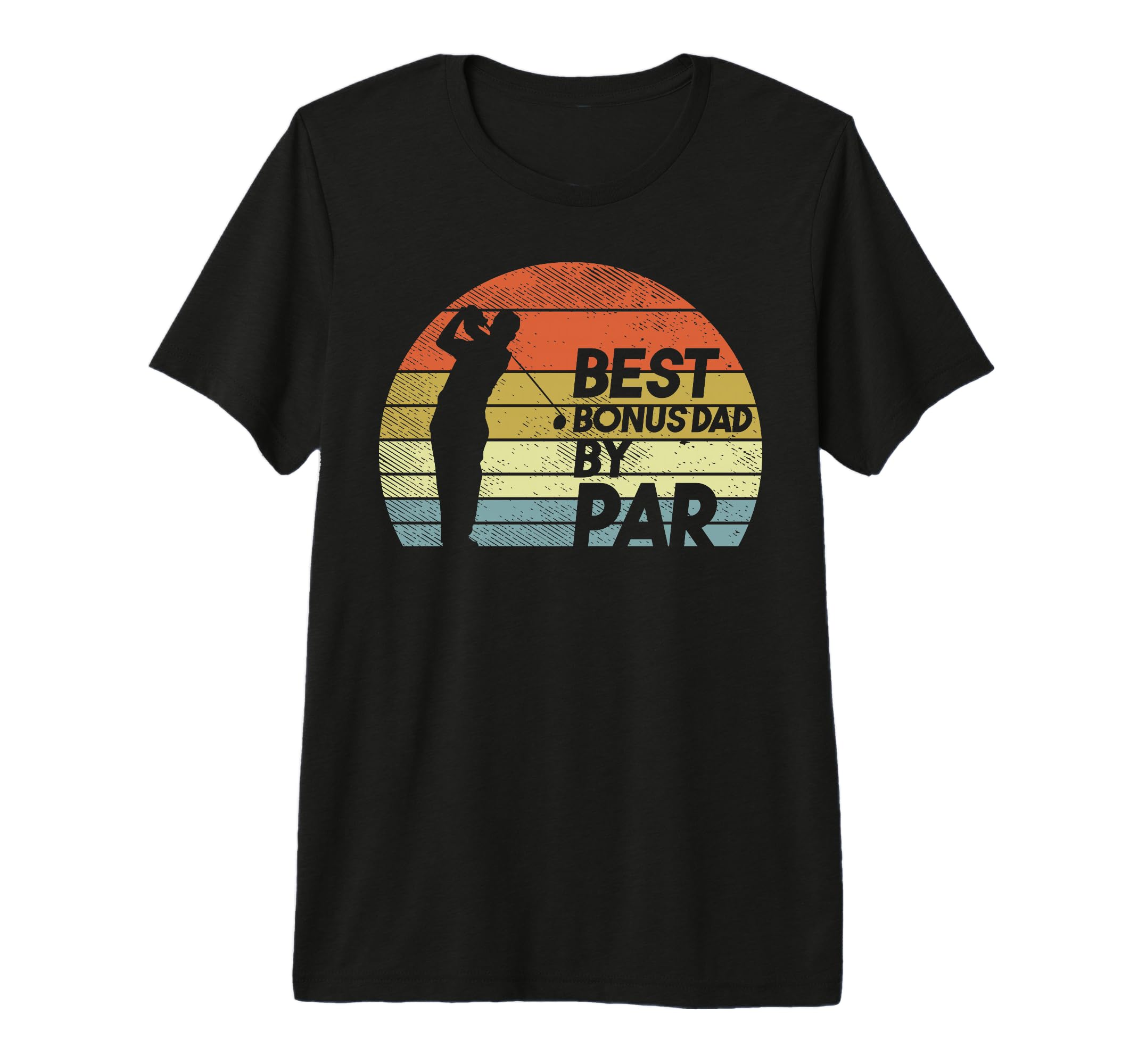 Mens Best Bonus Dad Par Golfing T-Shirt - Aesthetic Graphic for Adults - T-Shirt, Sweatshirt, Hoodie